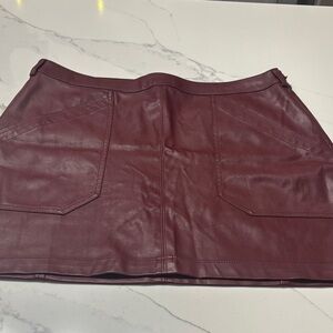 Women's Burgundy Skirt